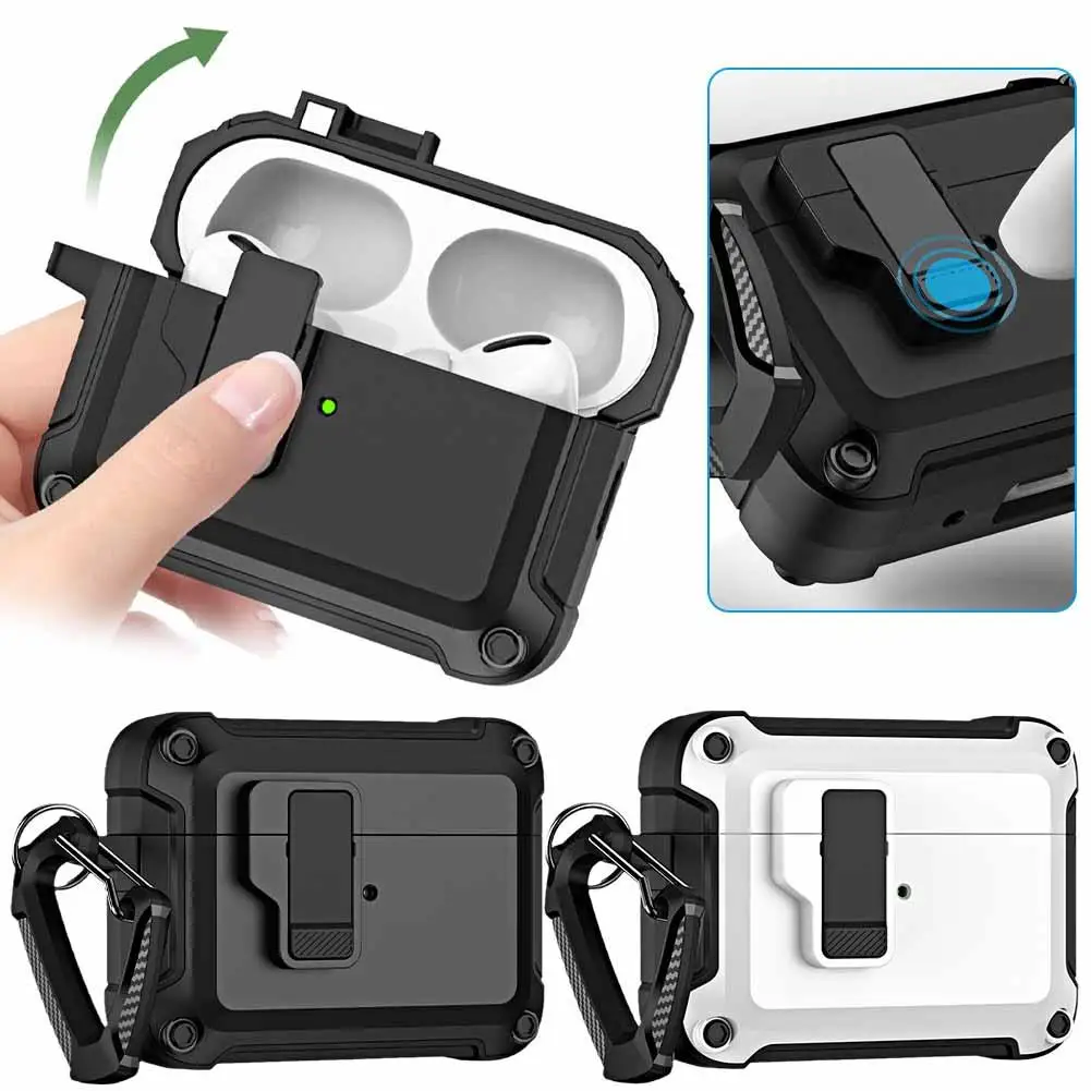 Per Pro 2Nd 1St Generation Cover Interruttore Automatico A Scatto Sicuro Per 3 2 1 Auricolari Accessori W4Y1