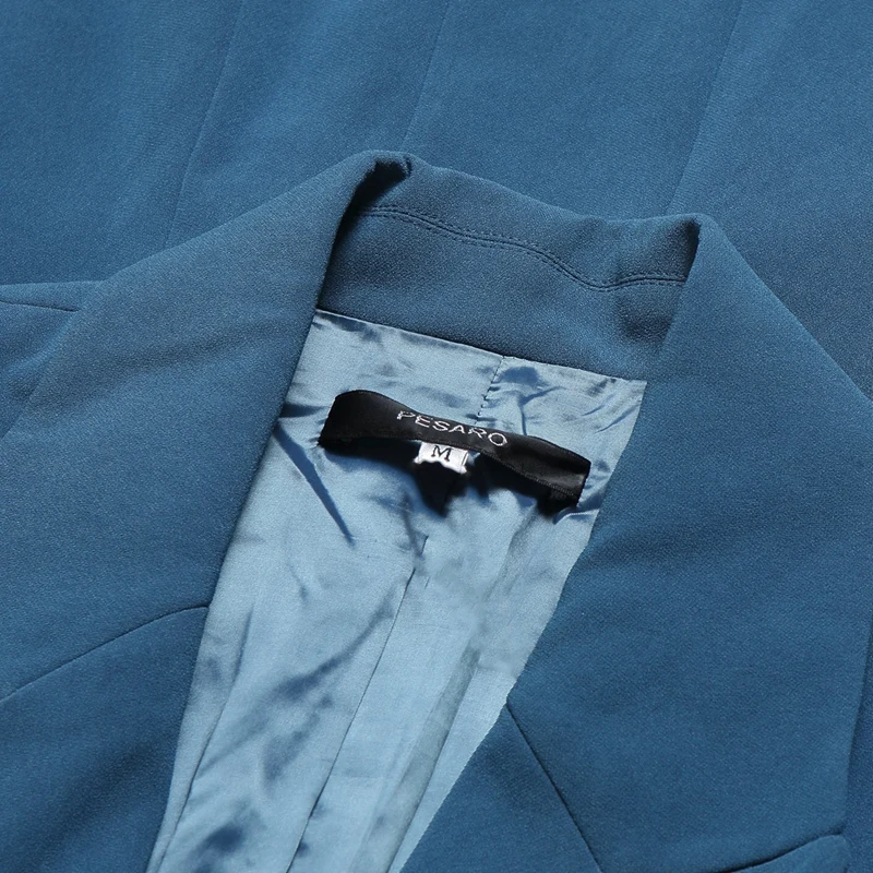 Four Seasons Women's Blazer Collar 1 Button Coat Commuter Dinner Tailored Lady Slim Fit Pink Jacket