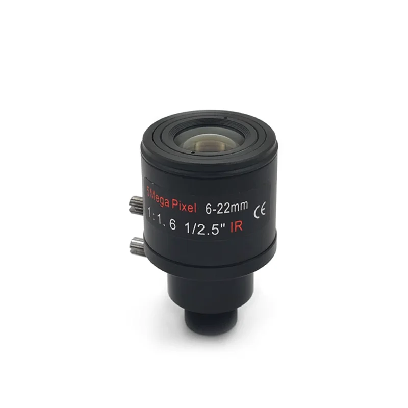 Manual focus lens 3.6-10mm high-definition 6MP camera lens M12 mount camera lens