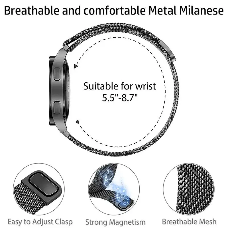 Enhanced Title: Premium 2-in-1 Protective Case and Milanese Loop Bracelet