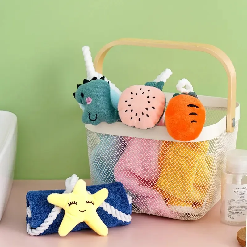Baby Towel 1/4PCS Cute Hand Towels for Kids Baby Microfiber Fingertip Towels
