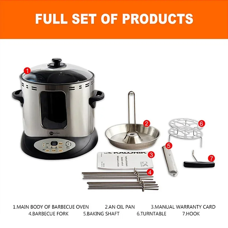 Commercial BBQ Griddles Machine Chicken Grills Roast Oven Barbecue Machine Skewer Chicken Grilling Stove Equipment 2