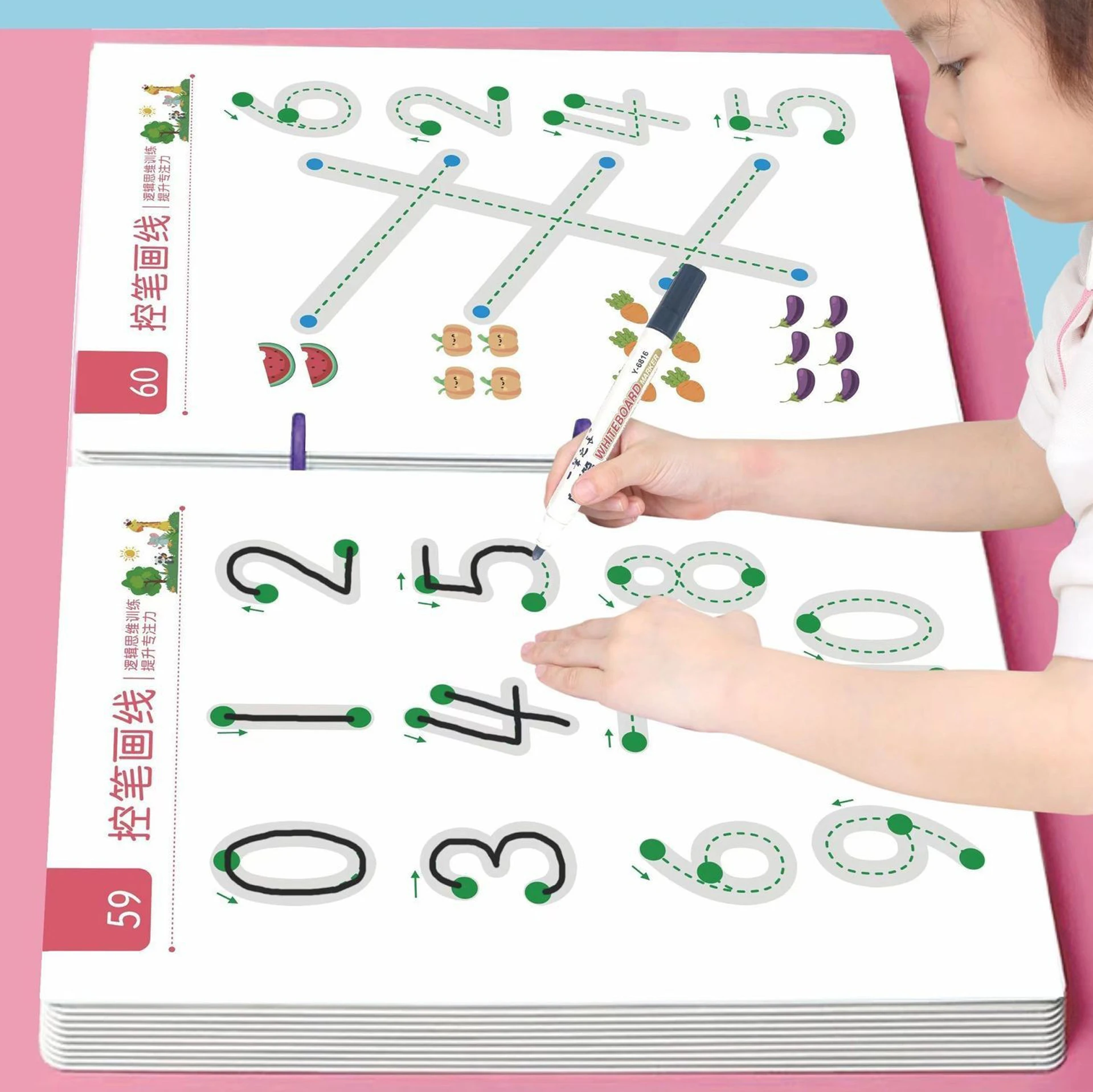 Magical Tracing Workbook Set, Toddler Writing Practice
