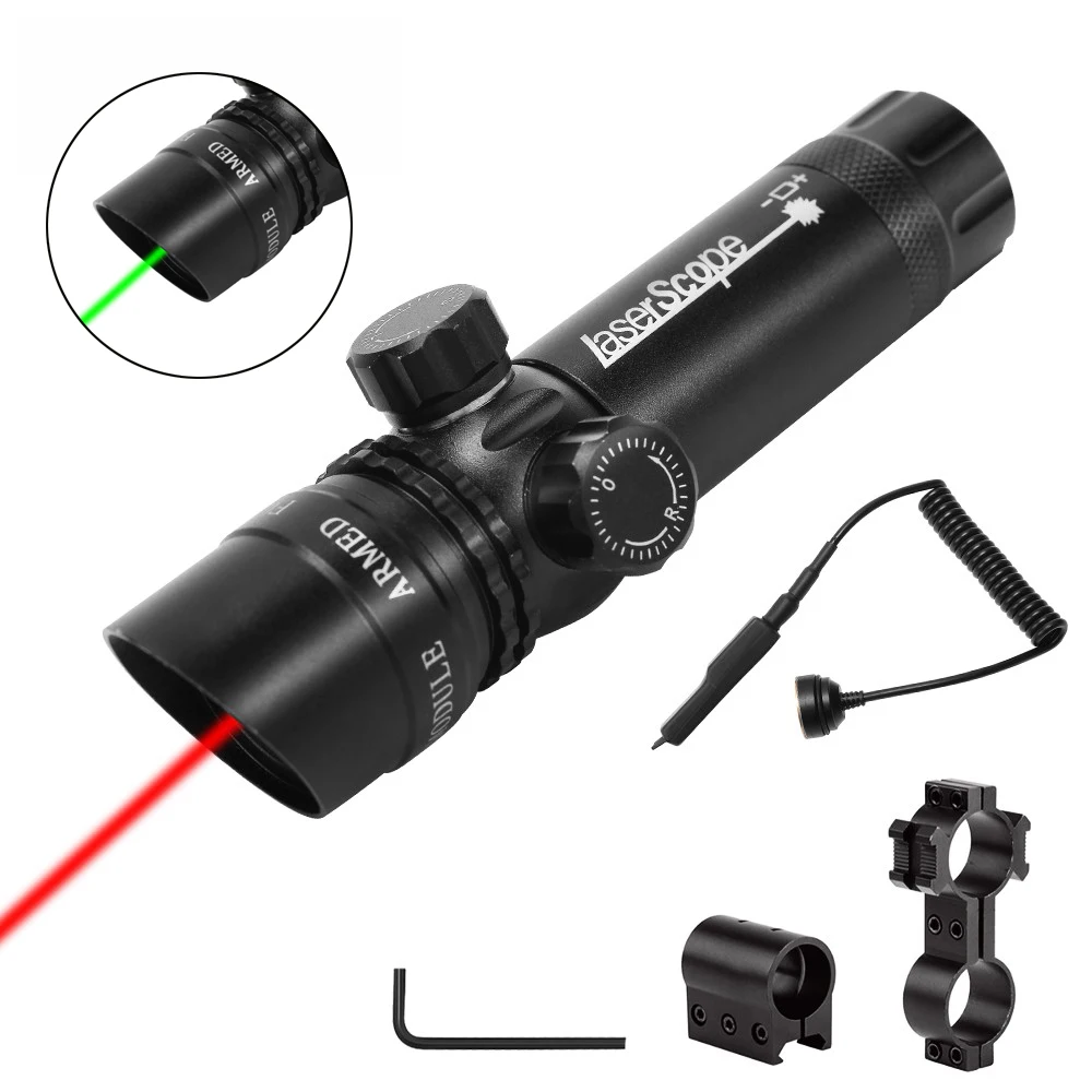 Tactical Red Laser Sight Hunting Laser Pointer Suit for 20mm Rail with Remote Switch Wargame