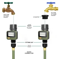 DIIVOO Digital Water Flow Meter Hose Water Meter for Outdoor Garden Hose, Measure Consumption and Water Flow Rate 4 Measure Mode 2
