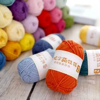 50g High-end Milk Cotton Yarn, Big 4 Strand Baby Yarn DIY Doll Scarf,Glove Crochet Thread,High-quality Knitting Yarn Woven Gift 1