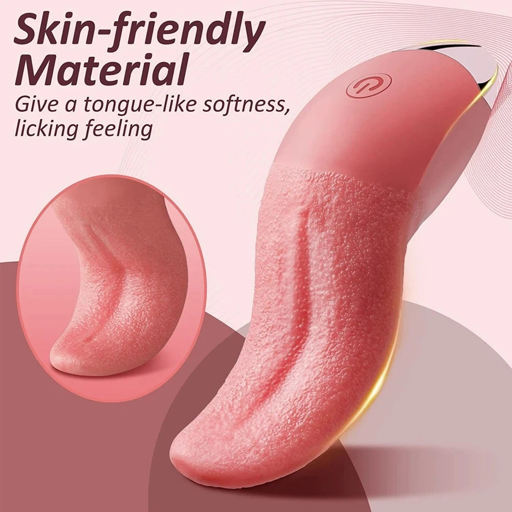 Tongue Licking Vibrator Female Masturbator Clitoris Stimulator Nipple Licking Massager for Woman