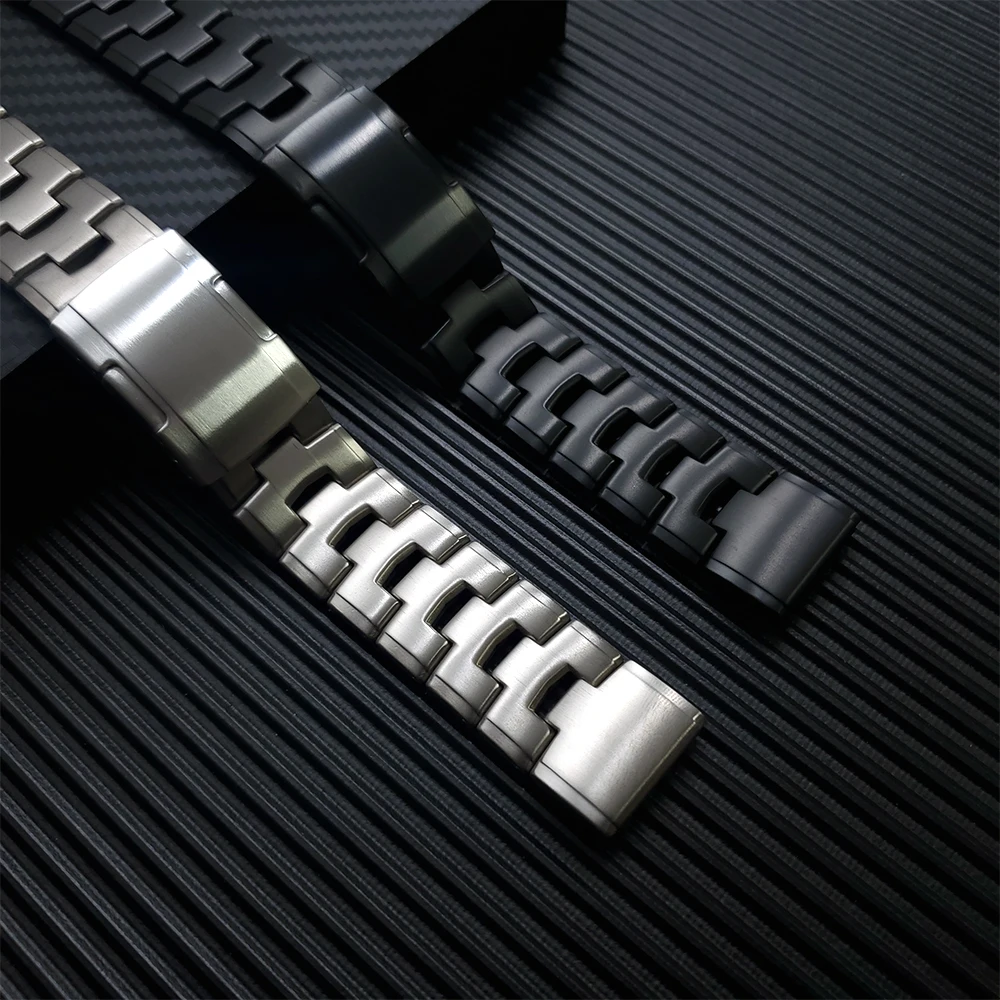 Quickfit 26Mm 22Mm Titanium Metalen Stalen Horloge Band Voor Garmin Fenix 7X 7 Solar 6x Pro Epix Afdaling Mk2i Band Armband Horlogeband AliExpress