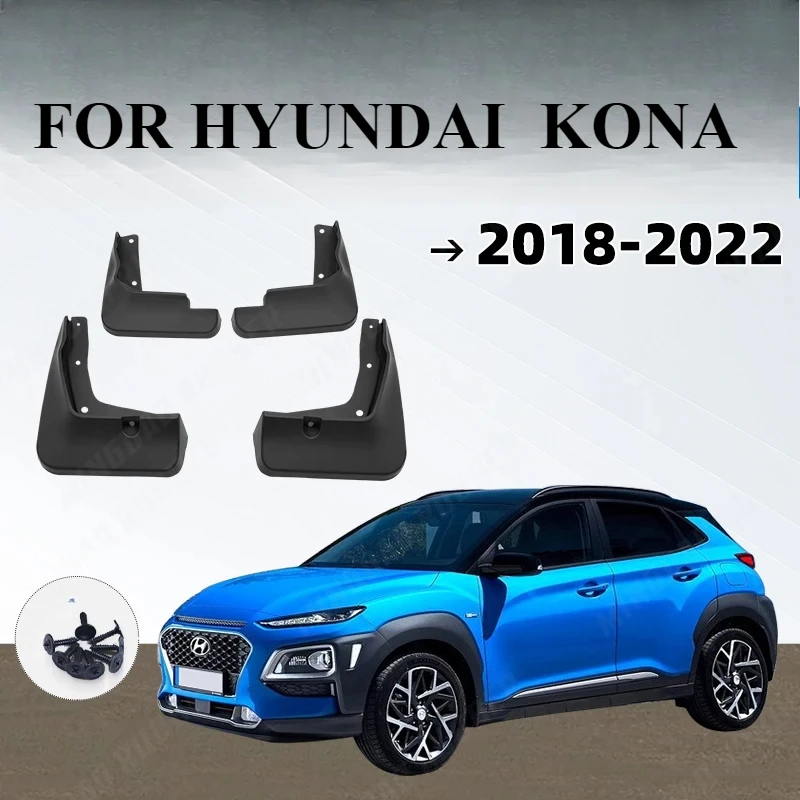 Für Hyundai Kona Kotflügel Kotflügel Schmutzfänger Schutz Spritzschutz Kotflügel Autozubehör
