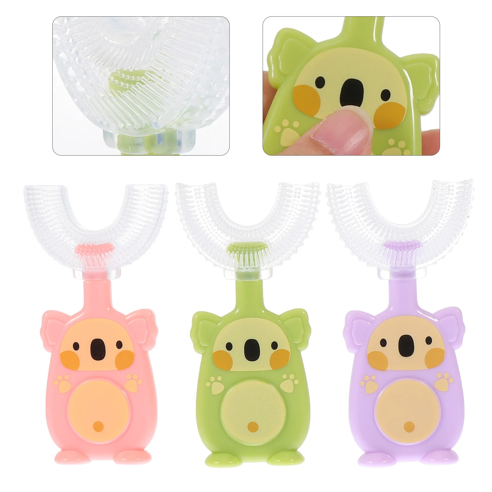 

Детская автоматическая зубная щетка, ручные U-образные зубные щетки для детей, гибкие детские