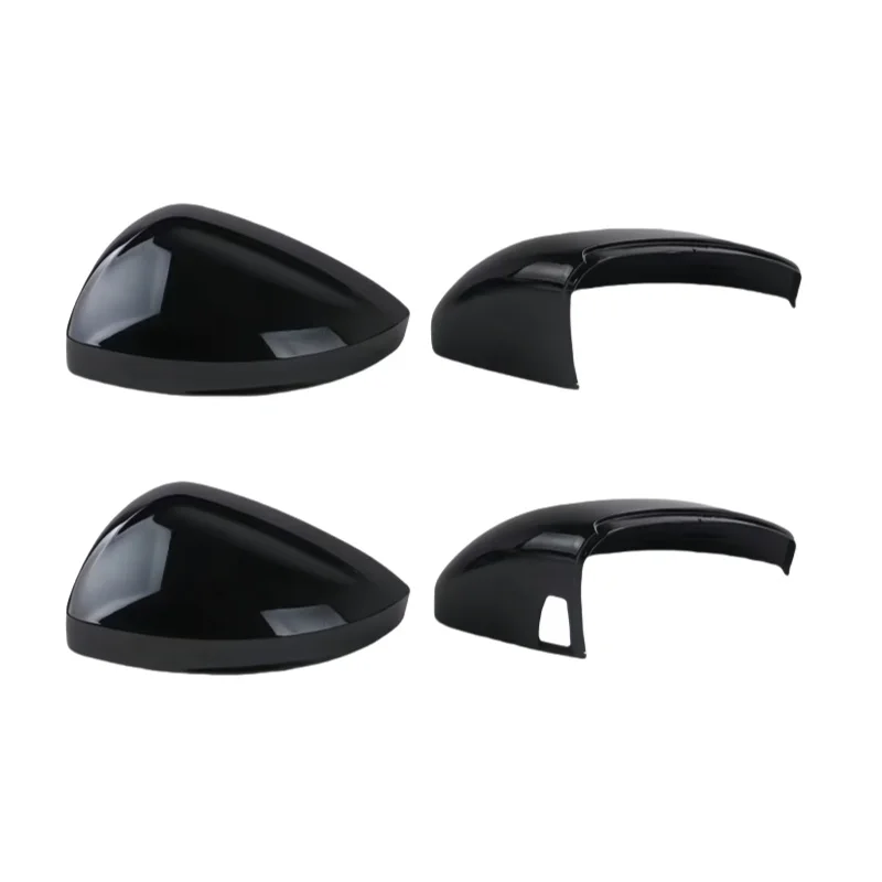 Per VW Touareg 2019 2020 2021 2022 2023 2024 Auto Sinistra Destra Vernice Nera Copertura Dello Specchio Retrovisore Ala Specchio Borsette Cap - Image 2