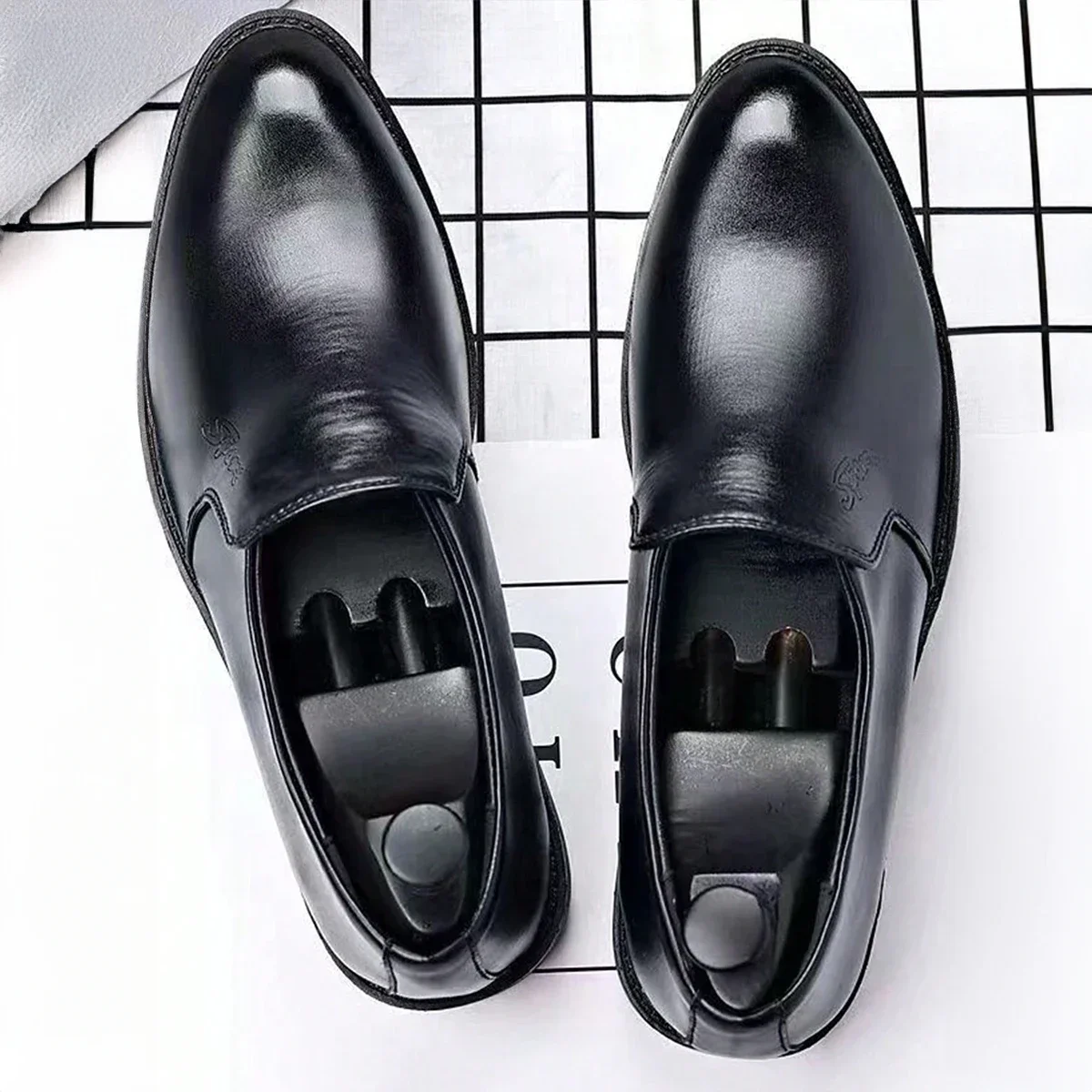 Men's Business Oxford Dress Shoes Lace-Up Office Wedding Formal Spring Autumn