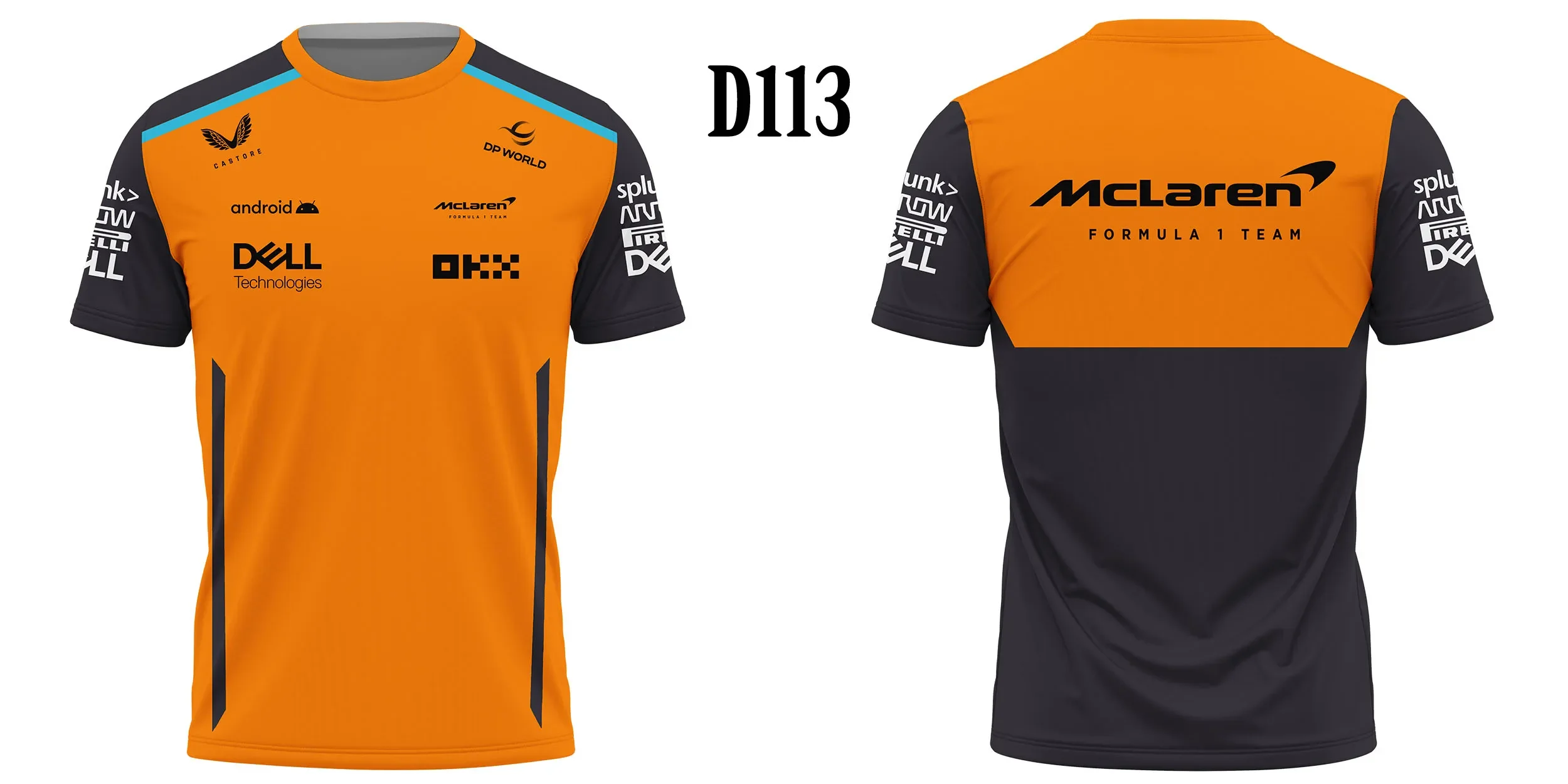 thumbnail image 1 of Traje de equipo de carreras de Fórmula 1 Tejido de alta calidad Ligero y transpirable Camisetas de manga corta con cuello redondo para hombres y mujeres Tops populares, 1 of 4