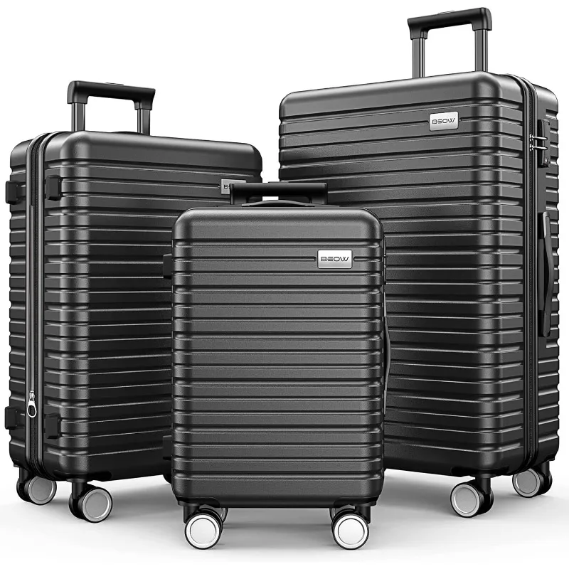 

Luggage Sets 3 Piece, Expandable Luggage Sets with Spinner Wheels, TSA Lock Suitcases with Carry on Luggage (20”24”28”)