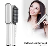 Electric Hair Brush Multifunctional Straight Hair Straightener Portable Fast Heating Negative Ion Professional Styling Tools 2