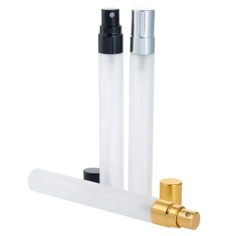 1PC 10ml Perfume Spray Bottle Glass Refillable Frosted Glass Empty Perfume Bottle Portable Atomiser Container for Travel