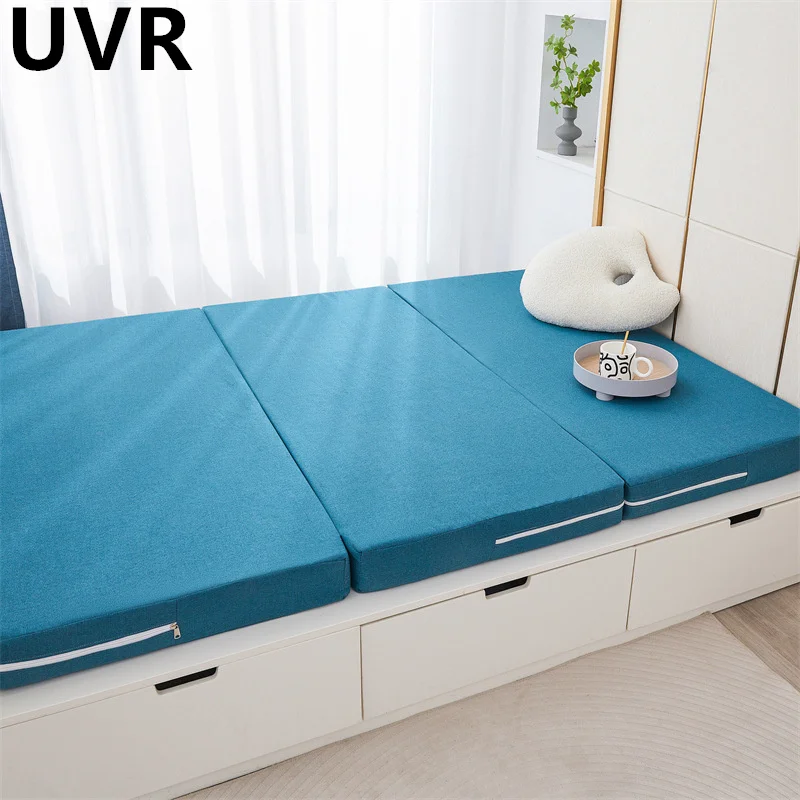 

UVR Easy Storage Latex Mattress Slow Rebound Memory Foam Filling Student Dormitory Tatami Bedroom Hotel Double Foldable Mattress