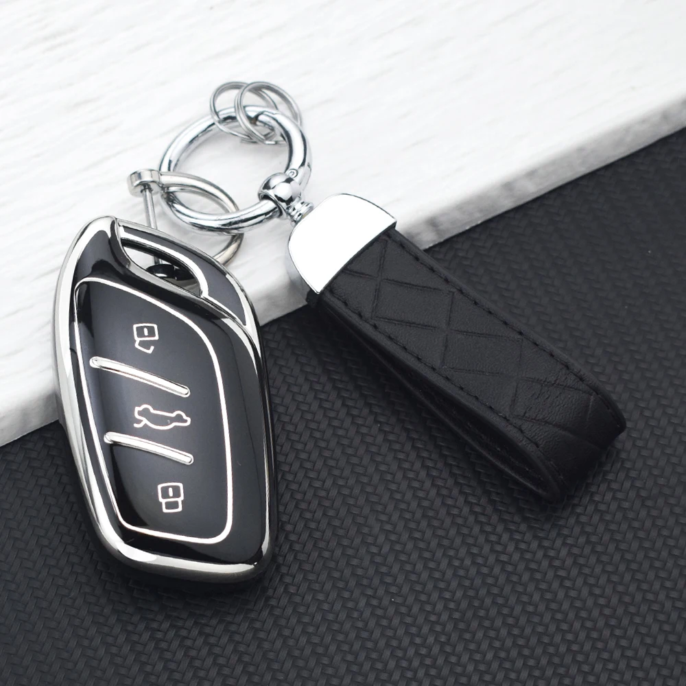 Premium Soft TPU Car Key Case Cover - Universal Car Accessories