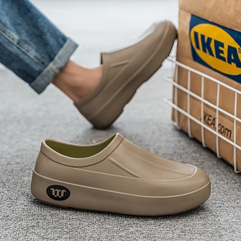 أحذية الشيف الجديدة إيفا تنفس المضادة للانزلاق النفط والدليل على كسول النعال عارضة أزياء تنوعا قدم واحدة في الهواء الطلق المشي أحذية المطر 5