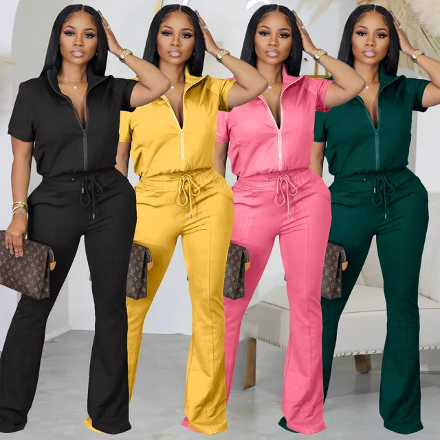 2 Piece Set Women Zipper Top And Pants Suits Matching Sets Sportswear  Sports Outfits Streetwear Clothing 2023 Spring Summer