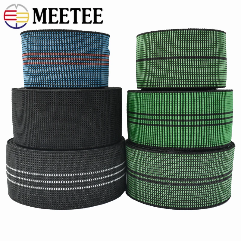 BENECREAT 5 Rotoli Elastici Piatti 50mm X 10m Colorati, Alta Elasticità Per Cucito Fai Da Te - 2