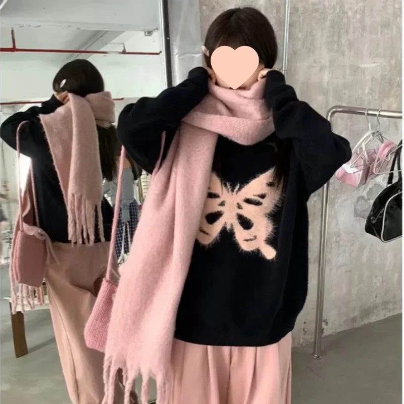 ダークキャットオフショルダーセーター