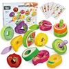 Fruit Shape Montessori Threading Toys for Children Geometric Cognitive Sensory Matching Games Fine Motor Skills Parish Material 1