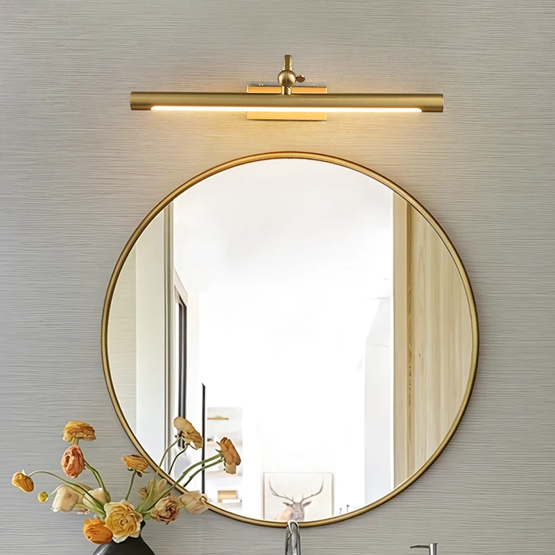 

Modern simple style brass wall lamp living room mirror headlight picture frame mural wall light Interior decoration light