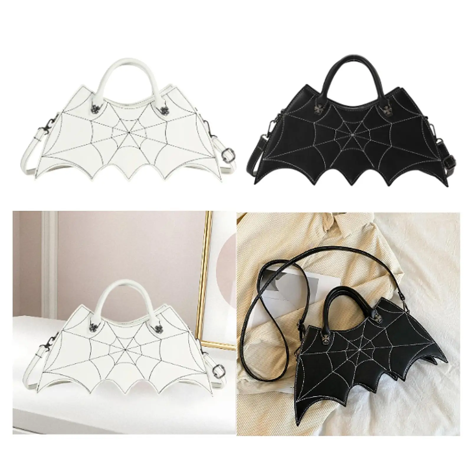 Bat Shaped Crossbody Causal Y2K Handle Bag for Shopping Festival Travel Vacation