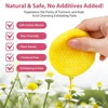 40pcs/pack Turmeric Kojic Acid Cleansing Pads Exfoliating Pad Facial Sponges For Cleansing Exfoliating Daily Cleansing Skin Care 4