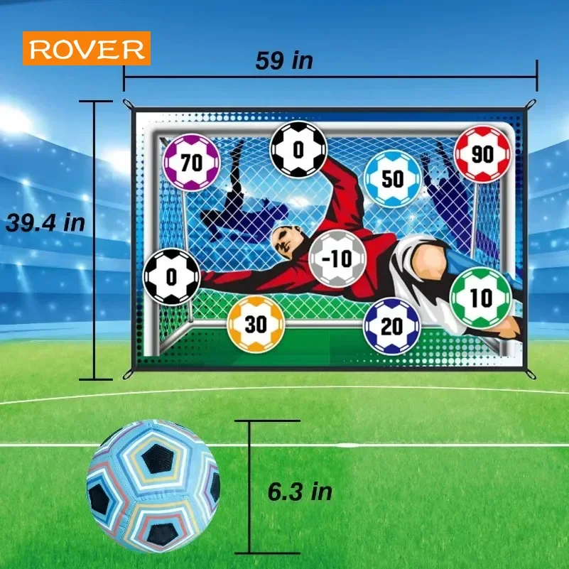 Soccer Game Mat Set Outdoor Indoor Soccer Toys Multiplayer Competitive Games Children Football Training Boy Gifts