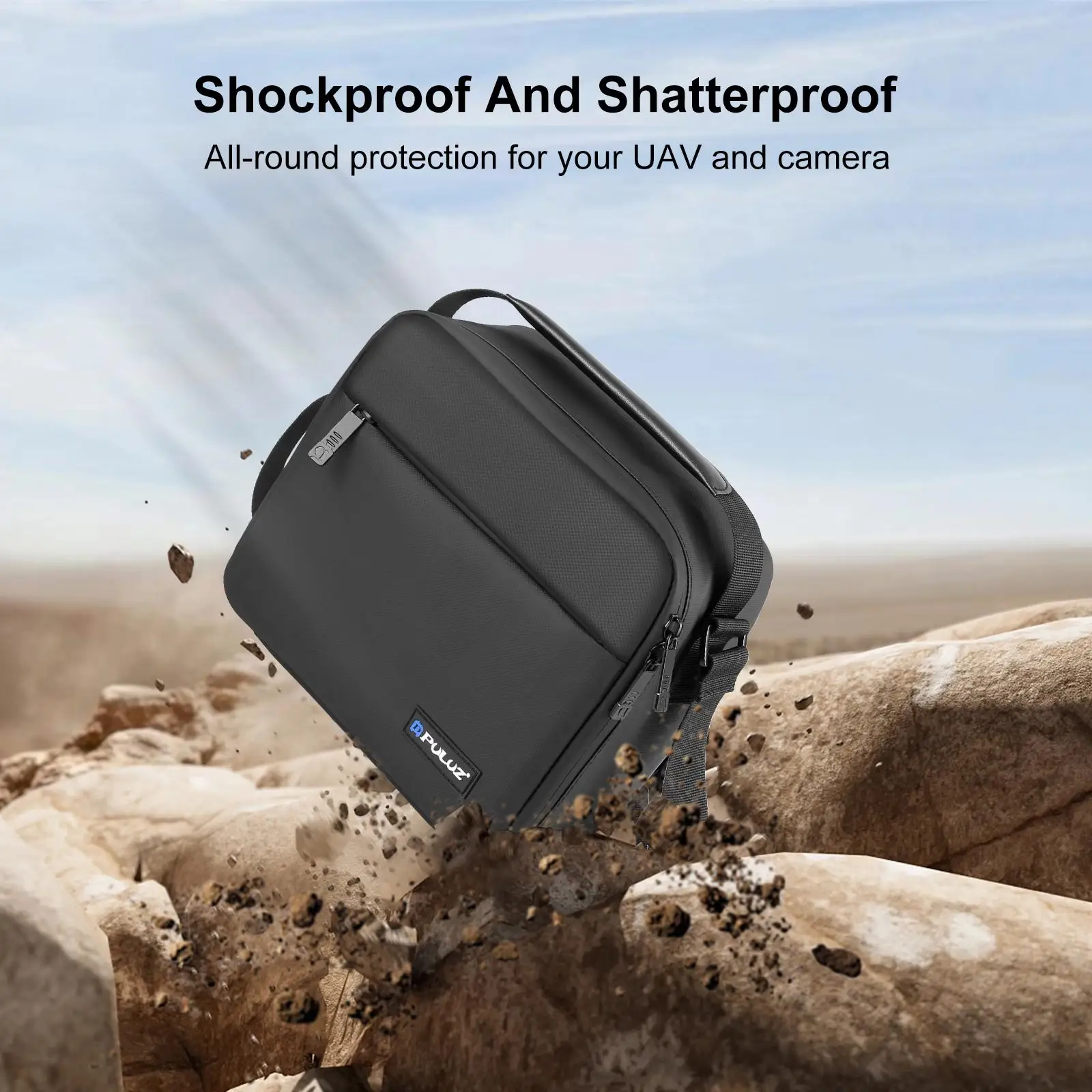 Compartiments intérieurs du sac à dos étanche pour drone DJI Mini 3 Pro avec mousse sur mesure