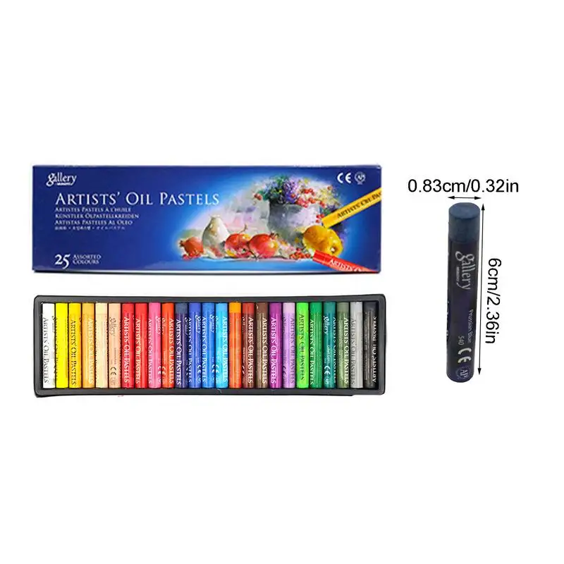 MUNGYO MOPS Oil pastels 12/25/48 Colors Round Shape Oil Pastel for Artist  Student Graffiti Painting Drawing Pen Soft Crayon