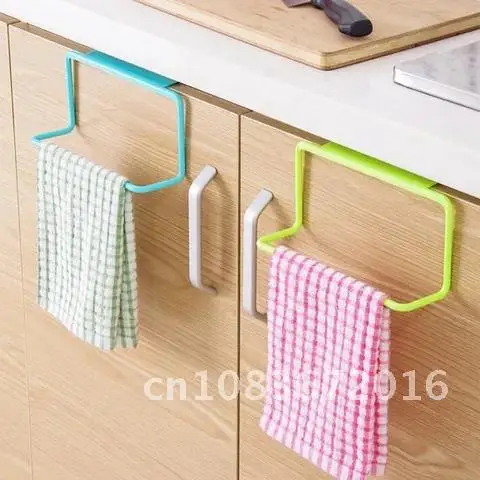 

1Pc Portable New Kitchen Cabinet Over Door Hanging Towel Rack Holder Bathroom Hanger