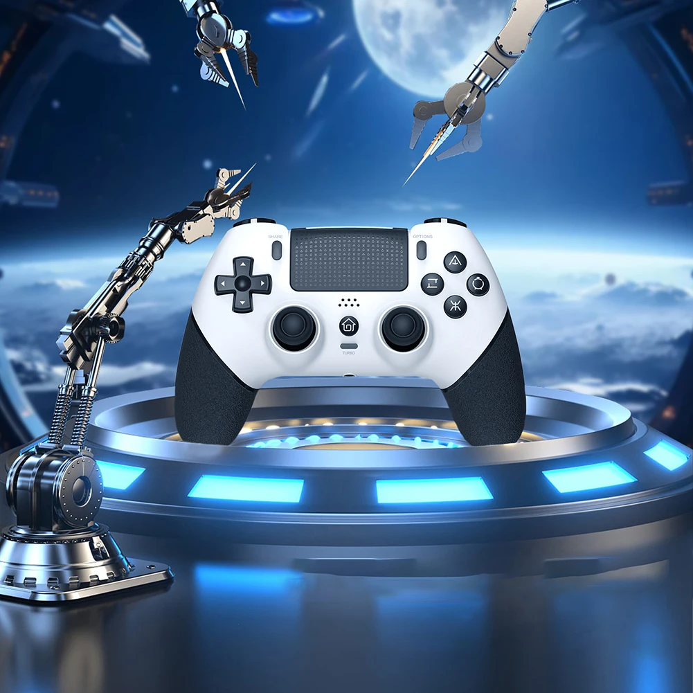 Controller Wireless Giroscopio A 6 Assi Controller Di Gioco Compatibile Con Bluetooth Joystick Effetto Hall Macro Per Ps4/Ps4 Pro/Ps4 Slim/Pc