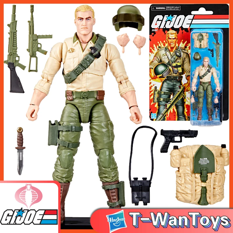 

Hasbro G.I. Joe Classified Series Retro Cardback Duke 6-Inch (15Cm) Action Figure Collectible Toys, Includes 10 Accessories