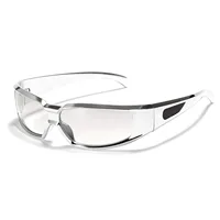 Y2K Pink Sunglasses Women Red Hollowed Out Future Sense of Technology Hot Girls Net Red Sun Glasses Trendy Men Eyewear 2