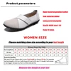 WOIZGIC Women's Female Mother Woman Genuine Leather Soft Shoes Flats Loafers Mocassin Boat Hook Loop De Mujer Big Size 42 43 44 6