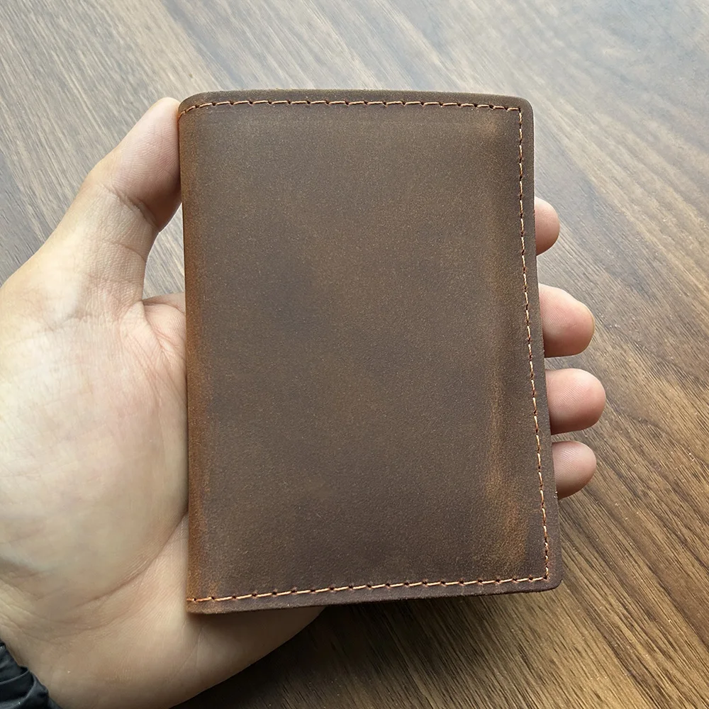 Handmade Wallet for Credit Cards Vintage Style Minimalist Leather Credit Card Holder Wallet for Men Protector Sleeve leather wallet wallet card holder card holder credit card holder