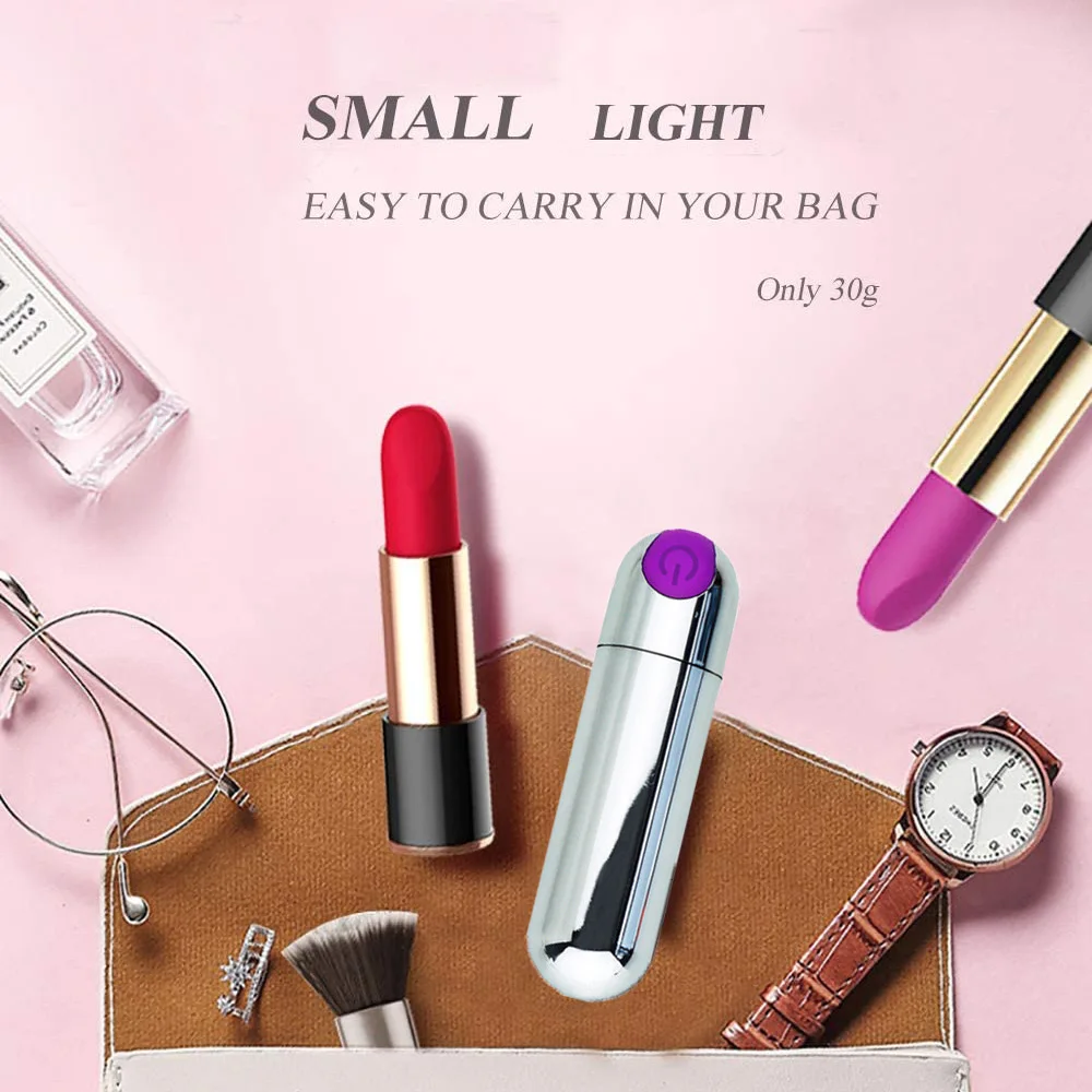 2 Pcs set USB Charge Mini Bullet Vibrator Women Clitoral Stimulator Vaginal G Spot Masturbation Sex Toys