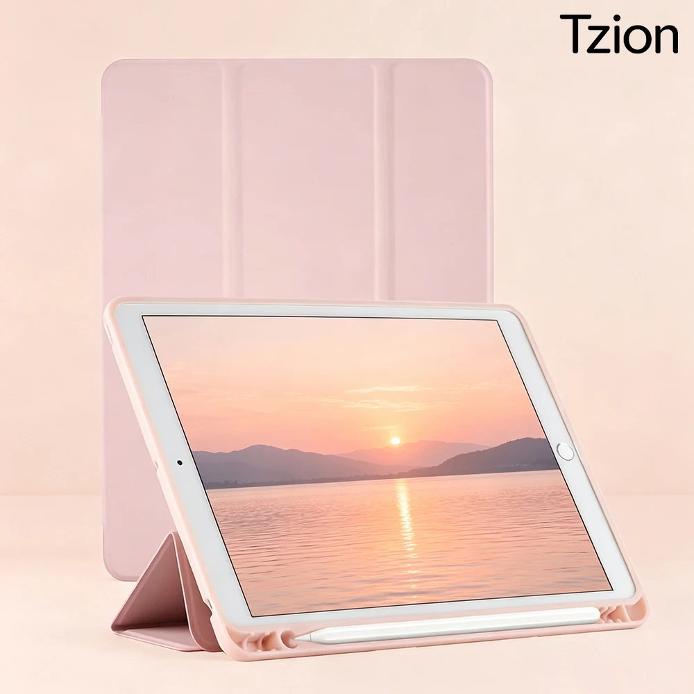 Magnetic Flip Smart Cover with Soft Silicone Shell
