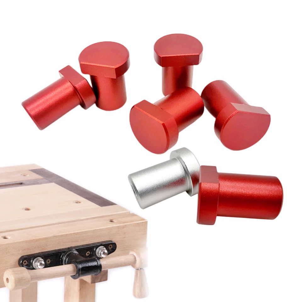 Ganci Per Panca In Alluminio Per Guida A T (4 Pezzi) - Adatti Per Fori Da 19/20 Mm, Antiscivolo, Per Banchi Da Lavoro E Falegnameria - 4