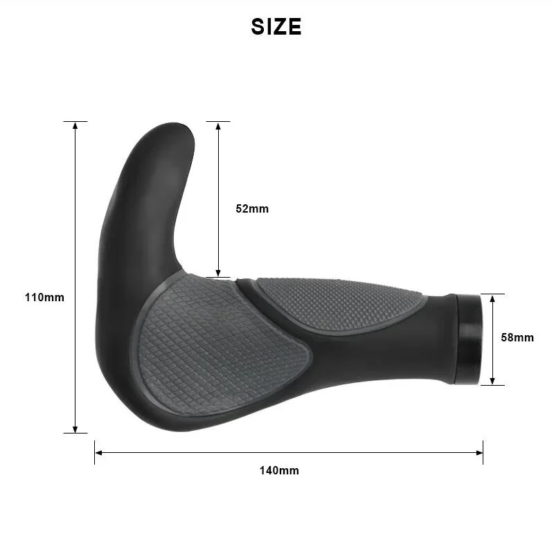 Bicycle Grips Comfy TPR Rubber MTB Cycling Ergonomic Soft Lock Mountain Bike Handlebar Casing Sheath Shock Absorption Hand Grips bicycle handlebar grips