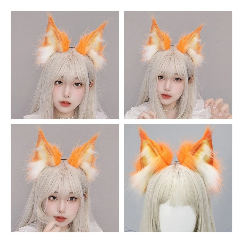 

Ear Headband Plush Hairband Girls Halloween Party Props Photo Headdress Dropship