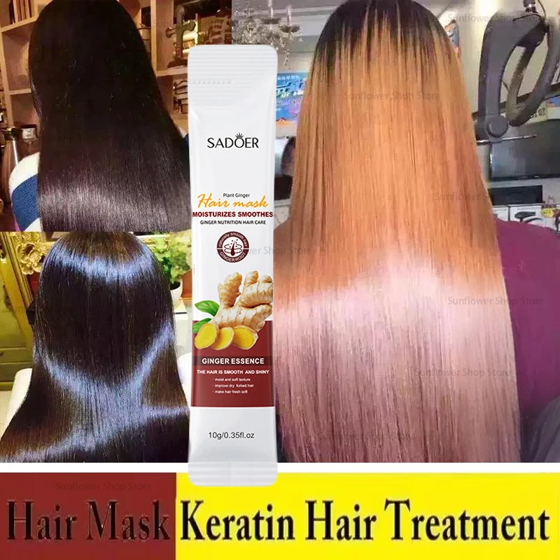 Hair Mask Magical Keratin Hair Mask 5 Seconds Fast Repairing Damaged Frizzy Hairs Soft Smooth Shiny for Permanent Straightening Hair Care