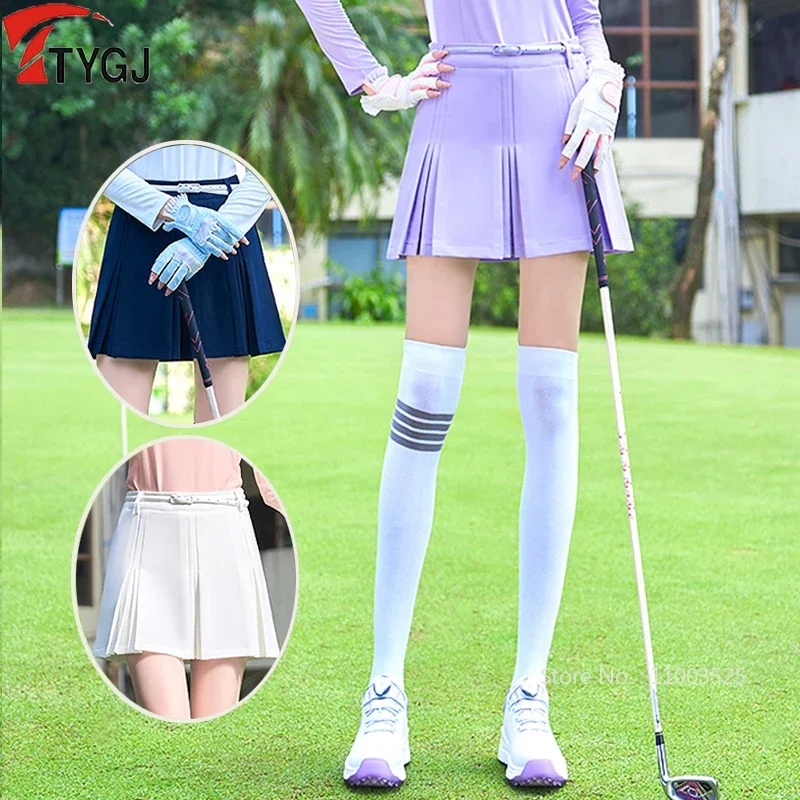 Ttygj Women High Waist Pleated Skirt Sport Golf Tennis Skirts A-lined Pickball Workout Athletic Skorts Lady Golf Sportswear