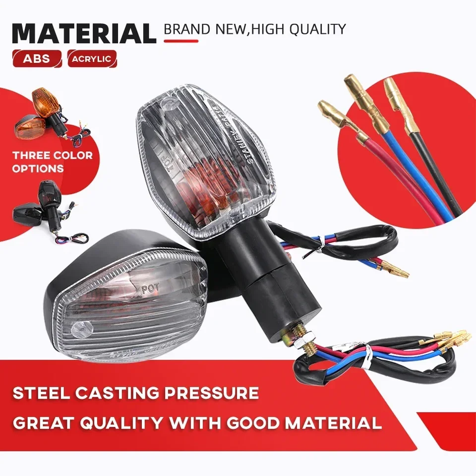 2 Pcs Motorcycle Turn Signal Light Indicator Flasher Lamp For HONDA Cb400 Sf Cb 1300 600 900 Hornet Cbr Rr 1100xx 600f Cbr 125r I560360788 - View #9