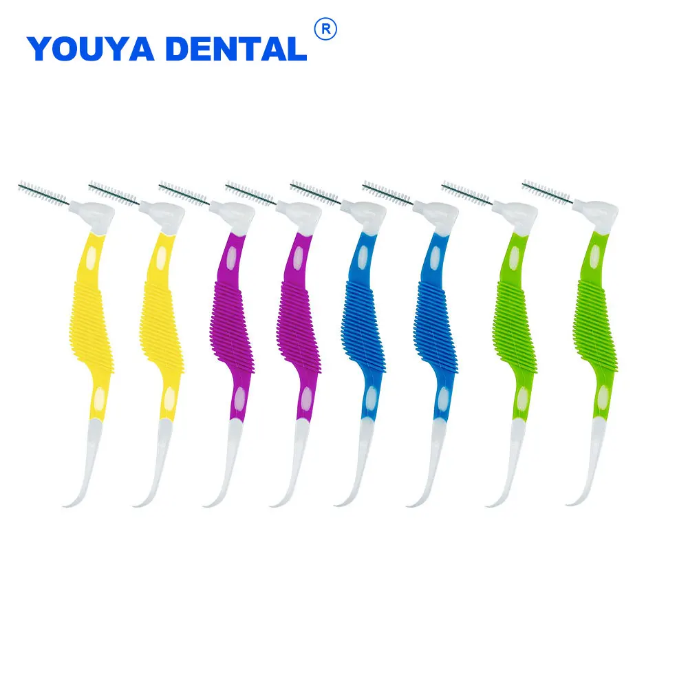 

8pcs Soft Plastic Interproximal Brush Dental Tooth Floss Teeth gap Cleaning With Toothpick Oral Care Tool Interdental Toothbrush