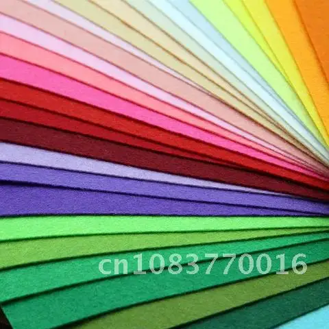 

Polyester Nonwoven Felt Fabric DIY Sewing Decor Cloth Craft Handmade Arts Home Making Needlework New 1pc 30cm 60 Color