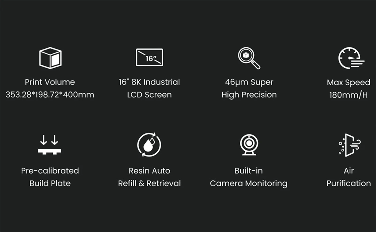 S7b280a7062d14f1c8f31e30f73d0d75ba ApexMaker X1 16-calowa drukarka 3D z żywicy 3D o wysokiej prędkości 8K monochromatyczny Srceen rozmiar pikseli 46um (dostawa w Dec)